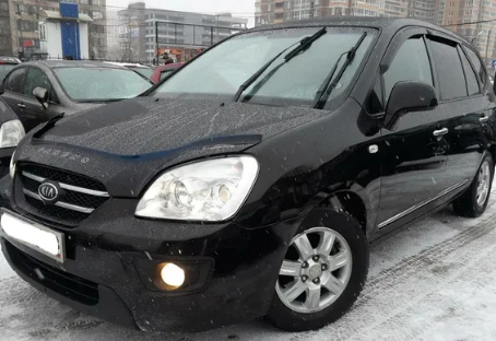 Дефлектор капота (мухобойка) KIA Carens 2006-2010- (Киа Каренс) Вип Тюнинг