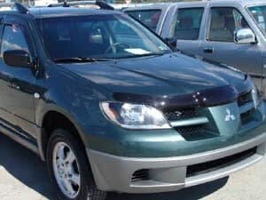 Дефлектор капота (мухобойка) Mitsubishi Outlander 2000-2007 (Митсубиши Аутлендер) SIM